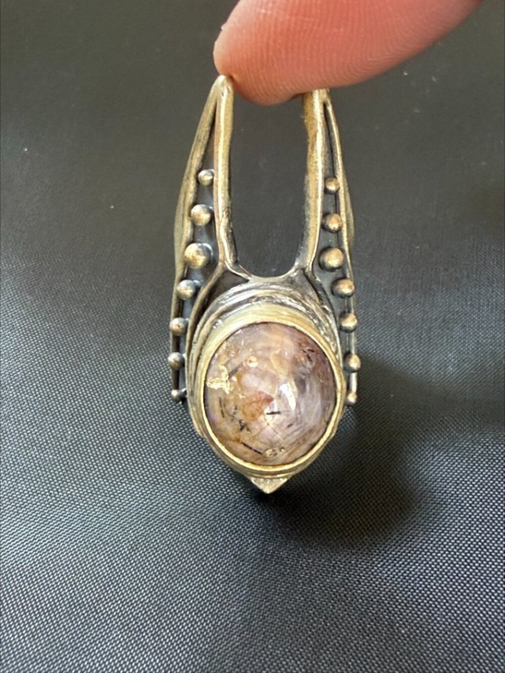Acid Queen OOAK WarMaster Ring Ruby Sterling Silver Size 5.75 - Picture 3 of 15